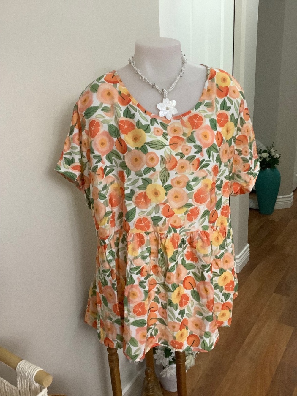 Bloom chic Floral smock top xl/xxl 41-43 bust